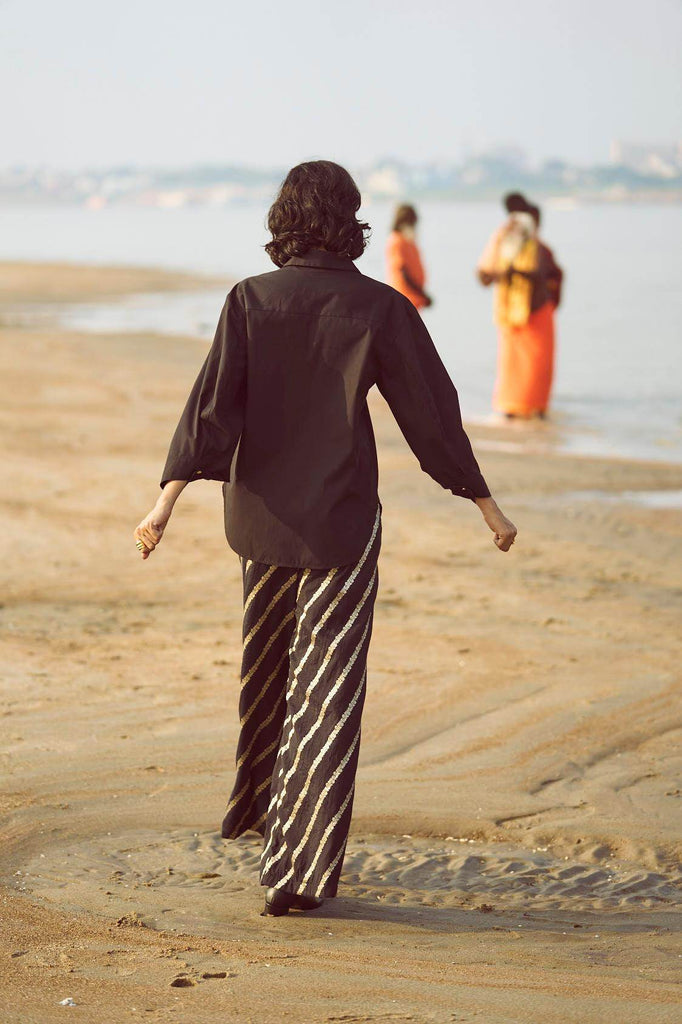 BROCADE BORDER PANT - dash and dot dash and dot