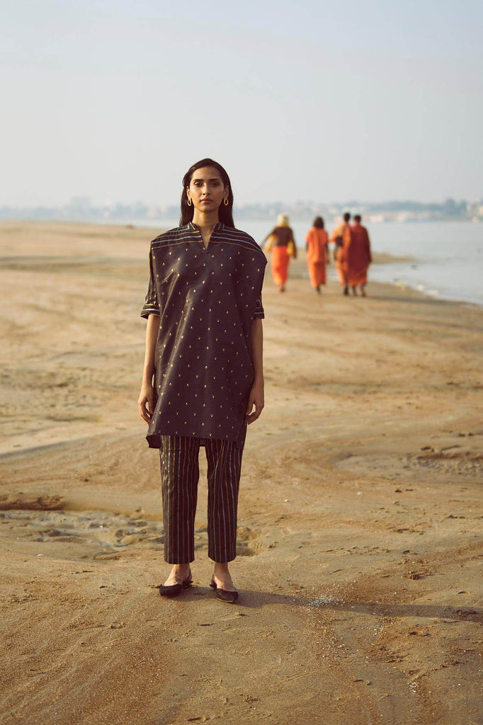 MOTIF & STRIPE BOXY BROCADE SET - dash and dot dash and dot