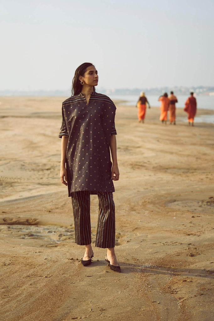 MOTIF & STRIPE BOXY BROCADE SET - dash and dot dash and dot