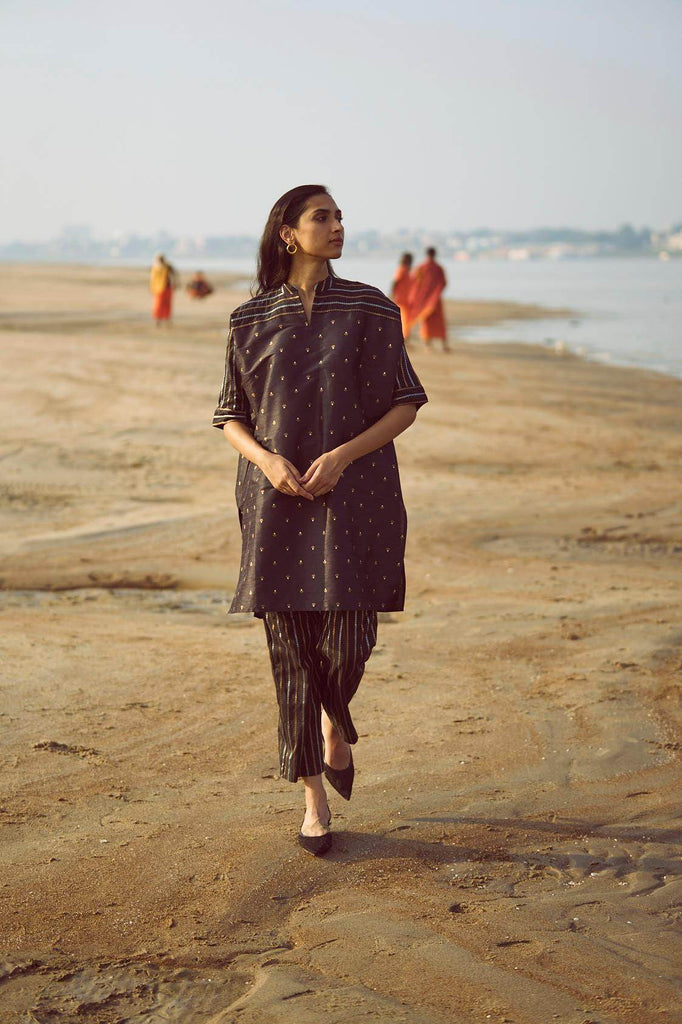 MOTIF & STRIPE BOXY BROCADE SET - dash and dot dash and dot