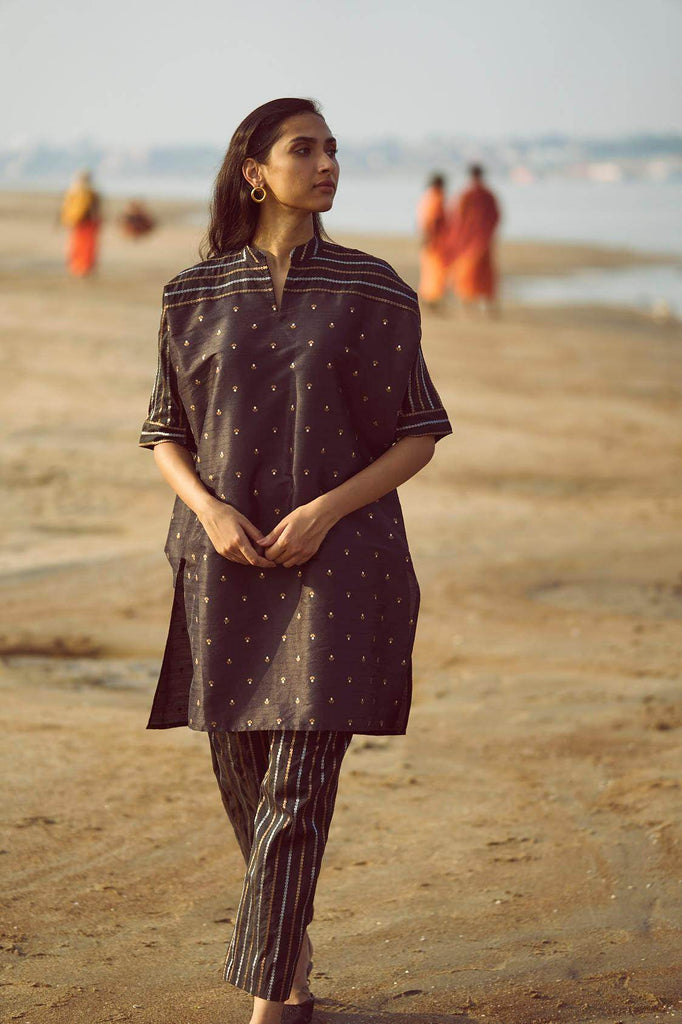 MOTIF & STRIPE BOXY BROCADE SET - dash and dot dash and dot