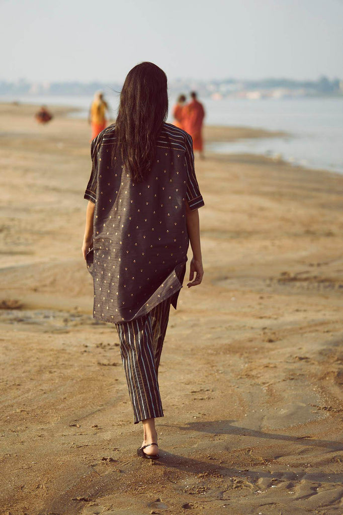 MOTIF & STRIPE BOXY BROCADE SET - dash and dot dash and dot