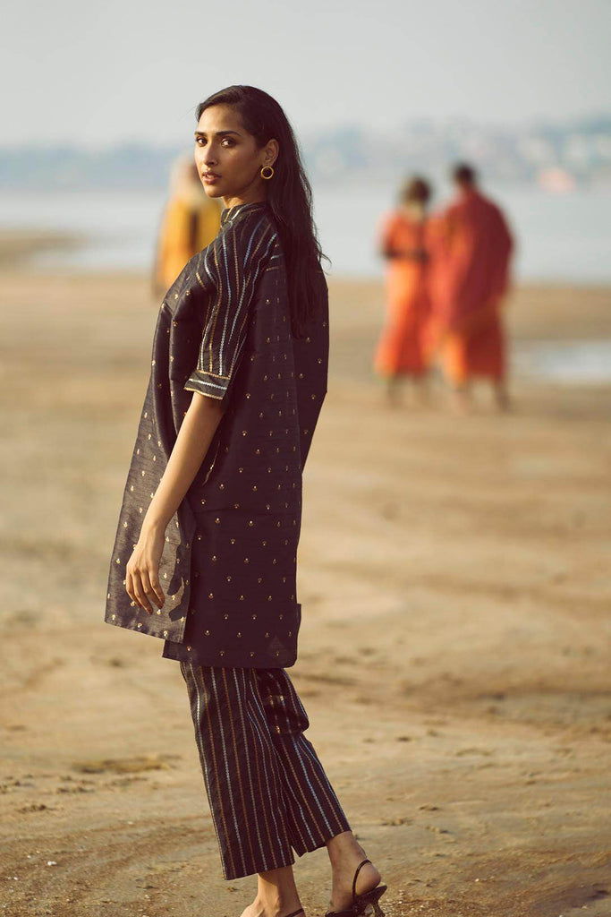 MOTIF & STRIPE BOXY BROCADE SET - dash and dot dash and dot