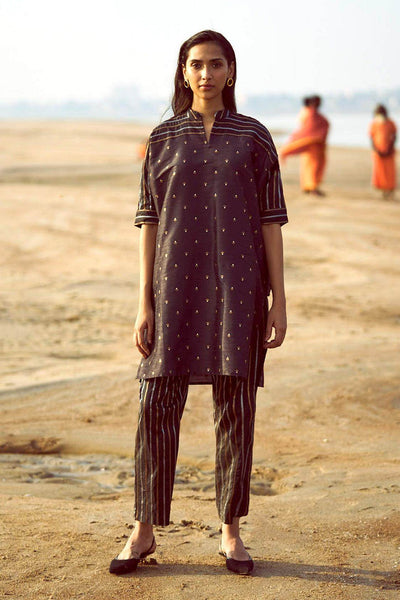 MOTIF & STRIPE BOXY BROCADE SET - dash and dot