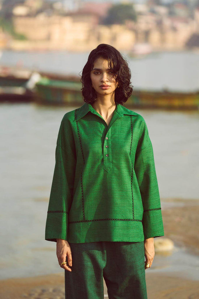 CROSS STITCH TOP - dash and dot dash and dot