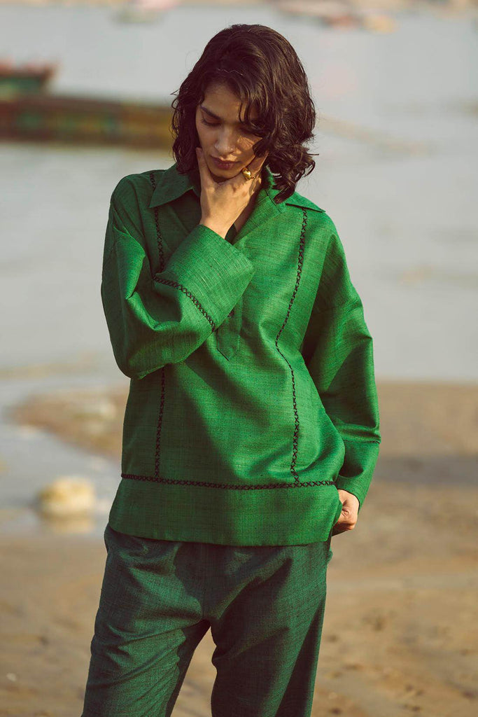 CROSS STITCH TOP - dash and dot dash and dot