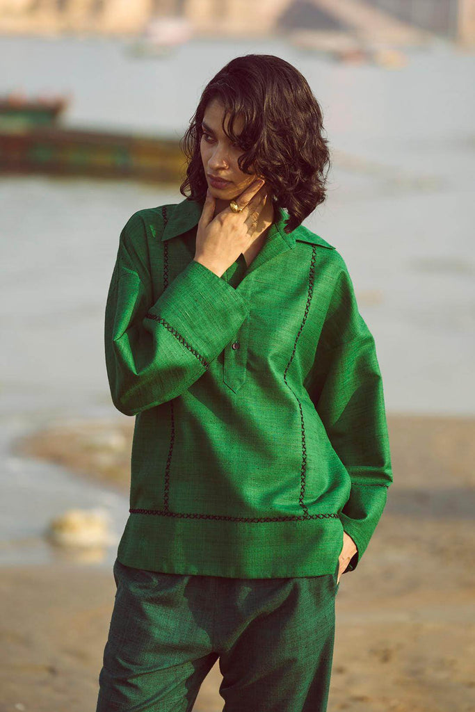 CROSS STITCH TOP - dash and dot dash and dot