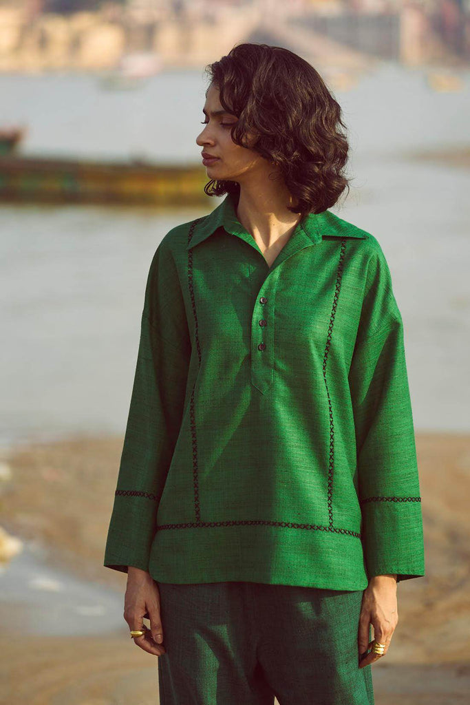 CROSS STITCH TOP - dash and dot dash and dot