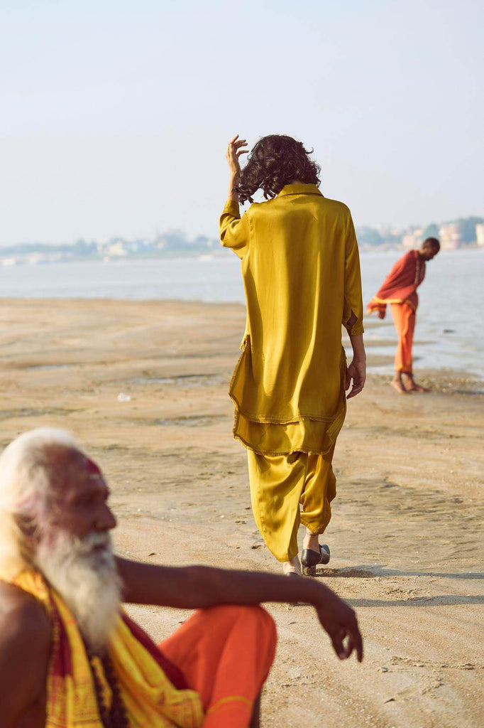 LAYERED OCHRE SET - dash and dot dash and dot