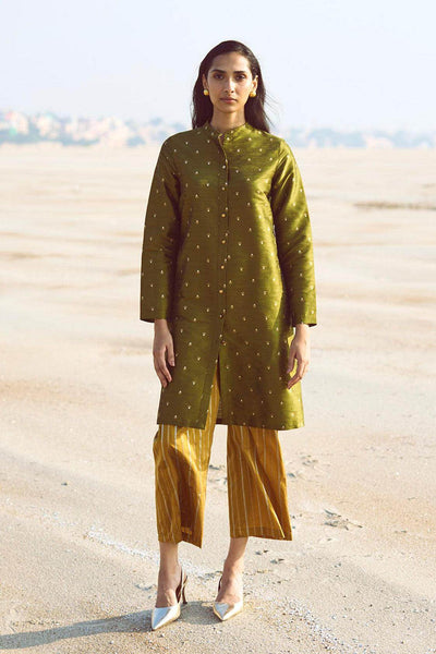 MOTIF & STRIPE BROCADE SET - dash and dot