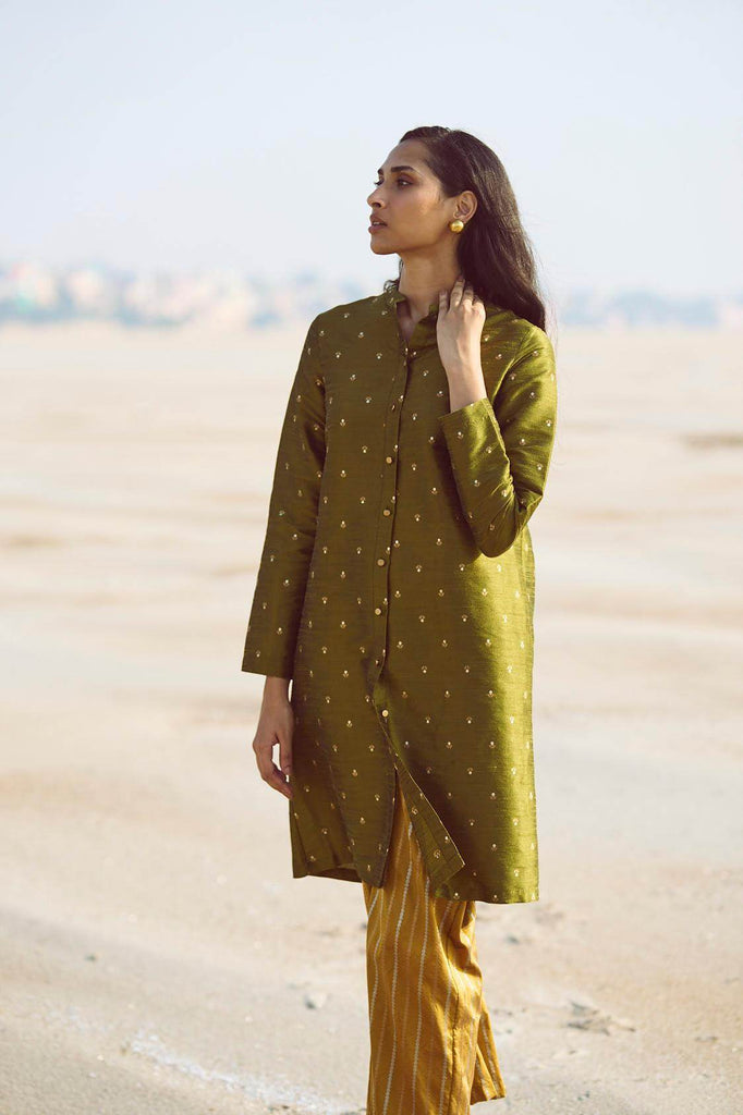 MOTIF & STRIPE BROCADE SET - dash and dot dash and dot