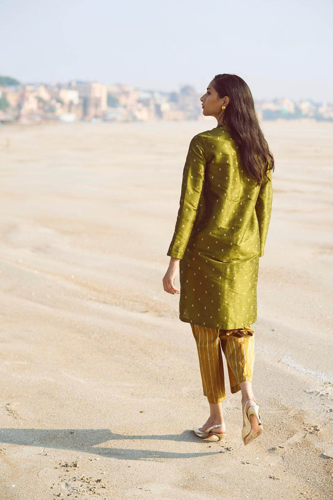 MOTIF & STRIPE BROCADE SET - dash and dot dash and dot