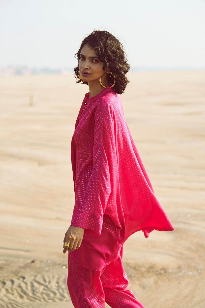 DOT FOIL PRINT SHIRT - dash and dot dash and dot