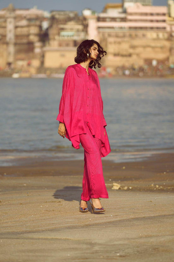 DOT FOIL PRINT SHIRT - dash and dot dash and dot