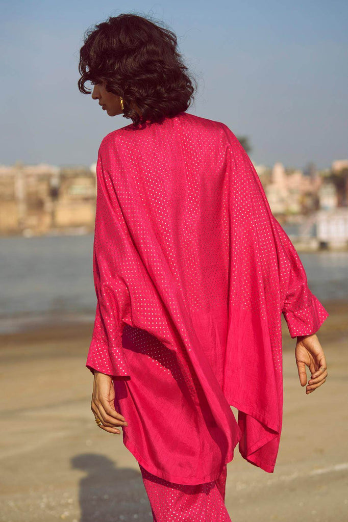 DOT FOIL PRINT SHIRT - dash and dot dash and dot