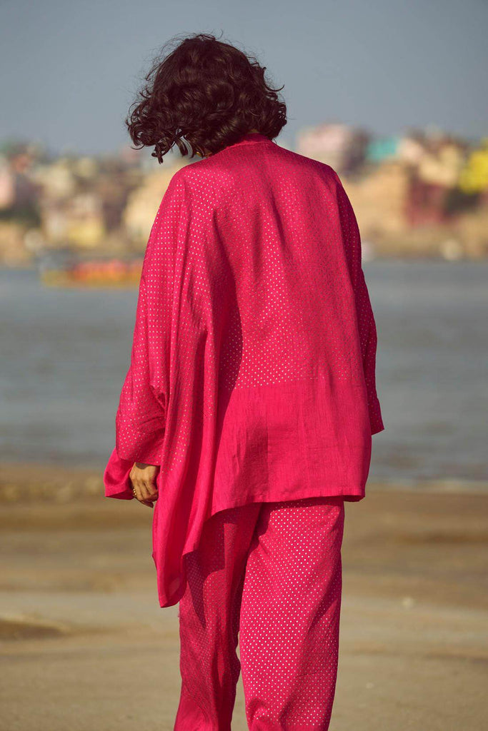 DOT FOIL PRINT SHIRT - dash and dot dash and dot