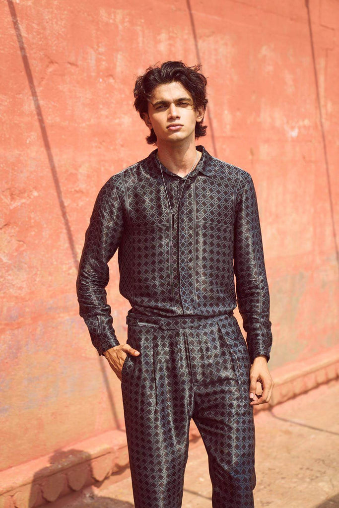 RATTAN PRINTED SHIRT - dash and dot dash and dot