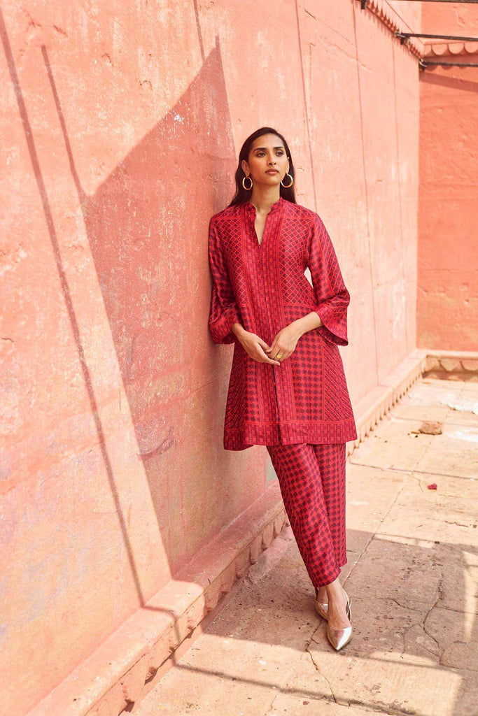 RATTAN PRINTED SET - dash and dot dash and dot