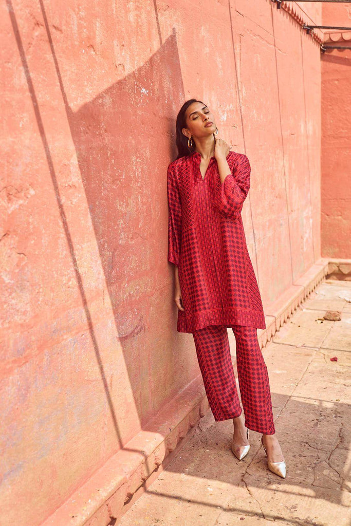 RATTAN PRINTED SET - dash and dot dash and dot