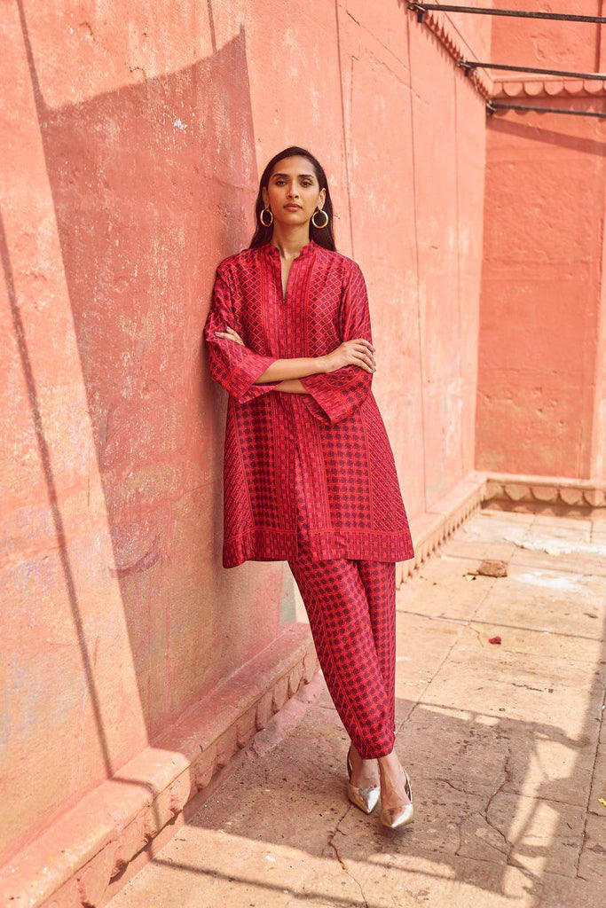 RATTAN PRINTED SET - dash and dot dash and dot