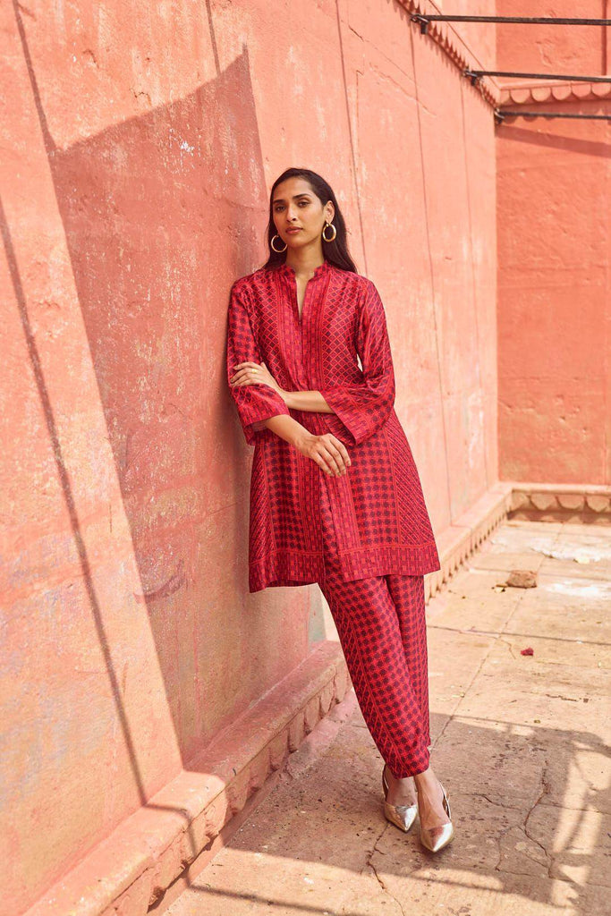 RATTAN PRINTED SET - dash and dot dash and dot