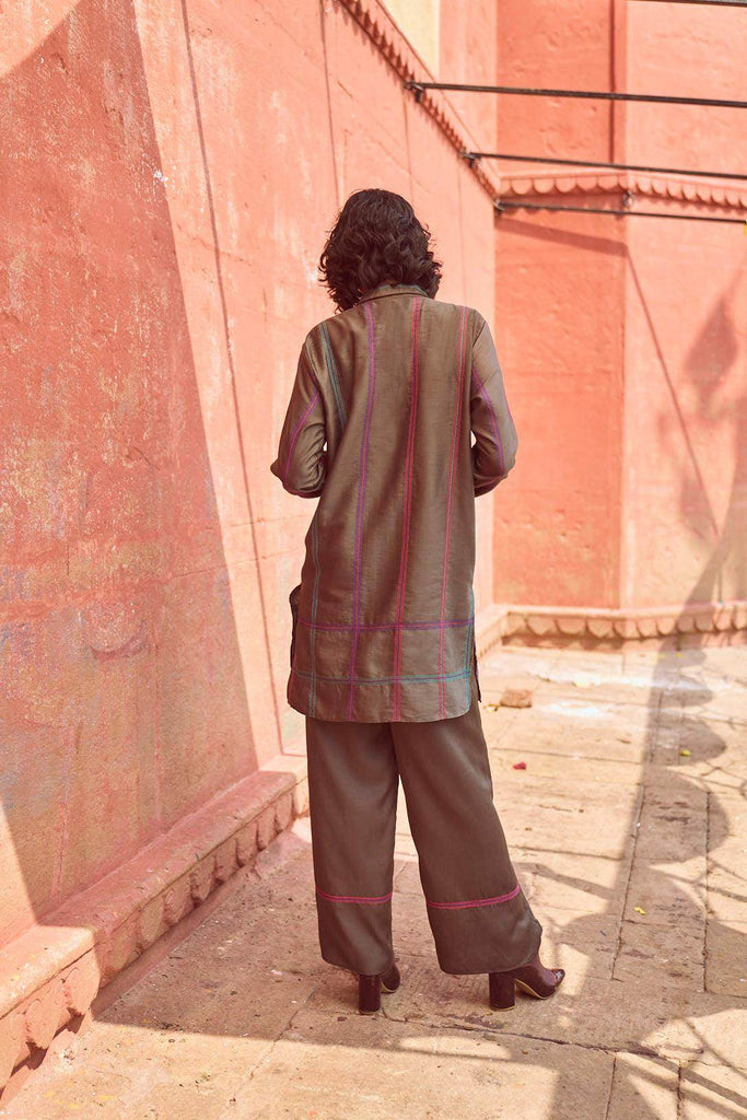 GEOMETRIC EMBROIDERED SHIRT - dash and dot dash and dot