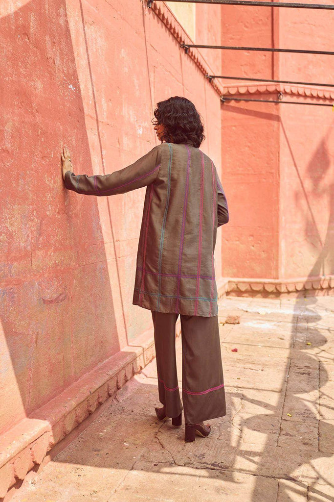 GEOMETRIC EMBROIDERED PANT SET - dash and dot dash and dot