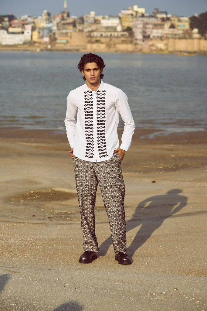 JACQUARD PANT - dash and dot dash and dot