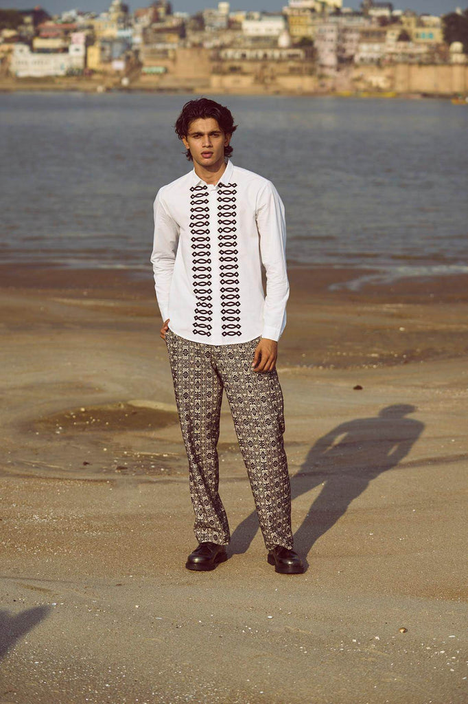 JACQUARD PANT - dash and dot dash and dot