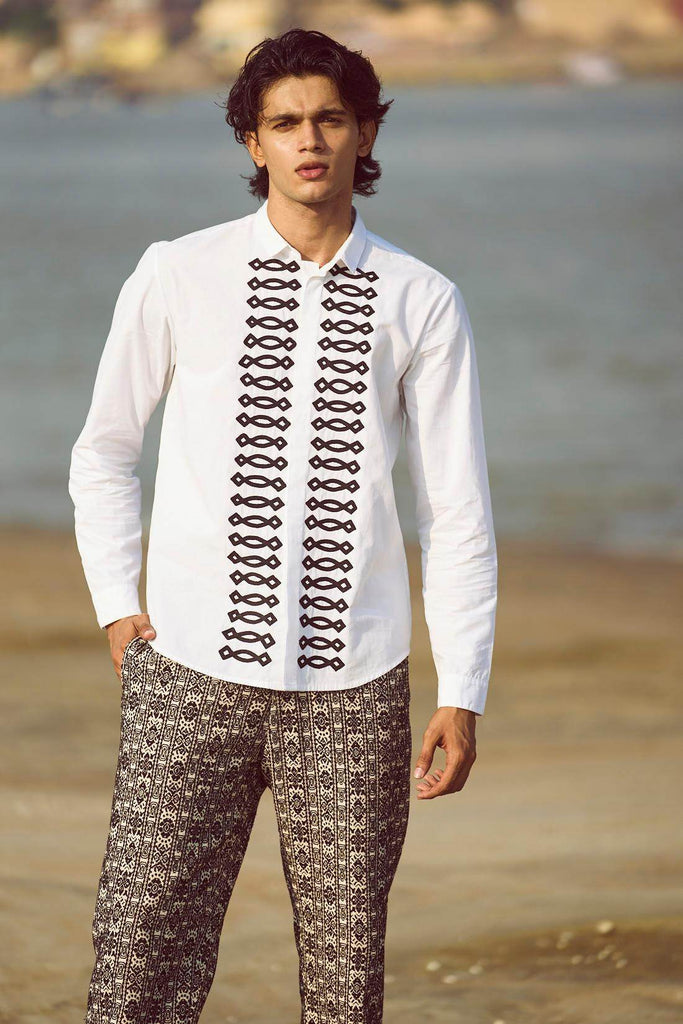 JACQUARD PANT - dash and dot dash and dot