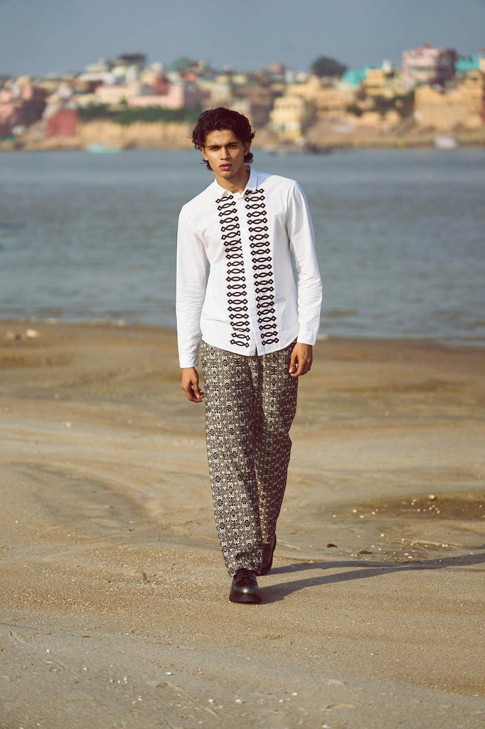 JACQUARD PANT - dash and dot dash and dot