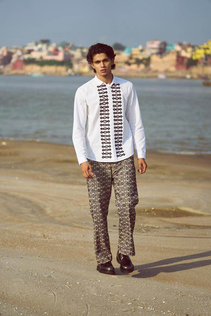 JACQUARD PANT - dash and dot dash and dot