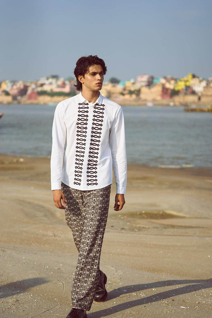 JACQUARD PANT - dash and dot dash and dot