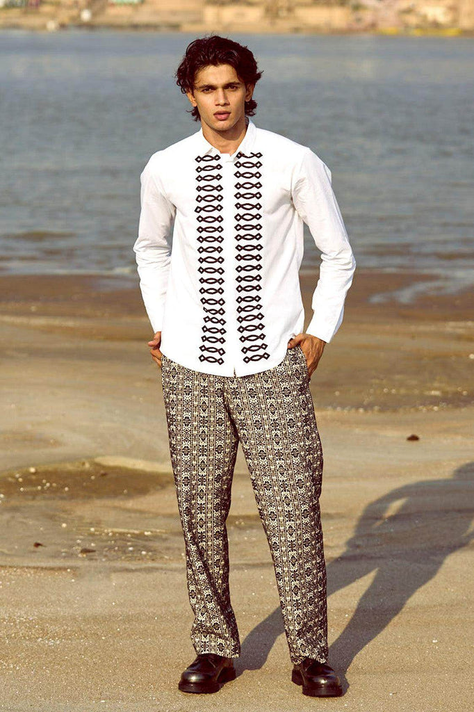 JACQUARD PANT - dash and dot dash and dot