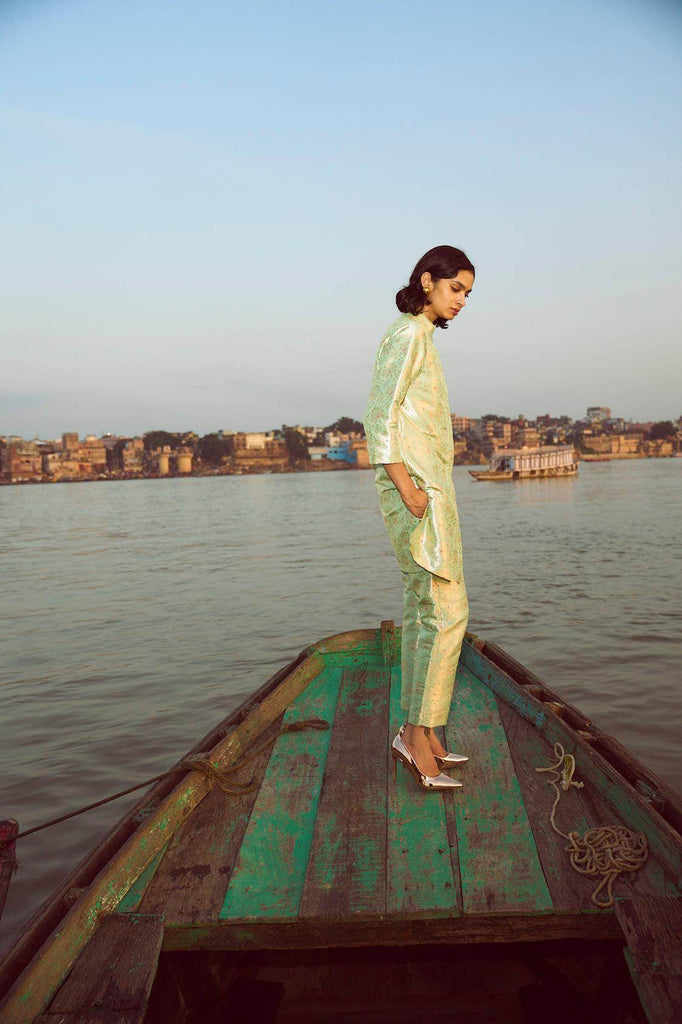 BROCADE PANT - dash and dot dash and dot