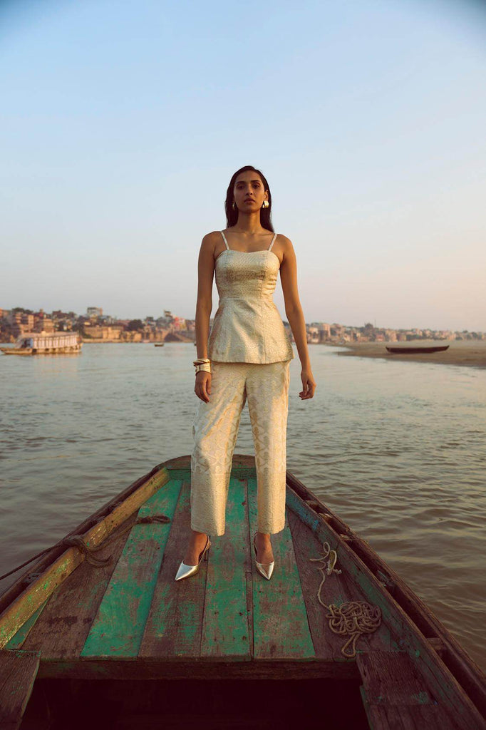 BROCADE CORSET TOP - dash and dot dash and dot