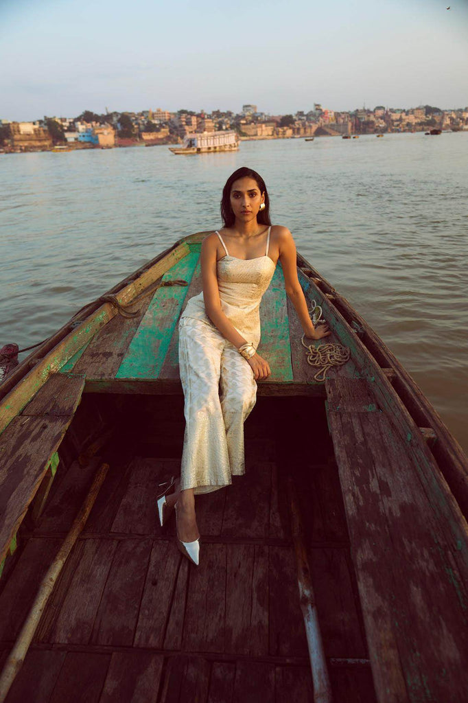 BROCADE CORSET TOP - dash and dot dash and dot