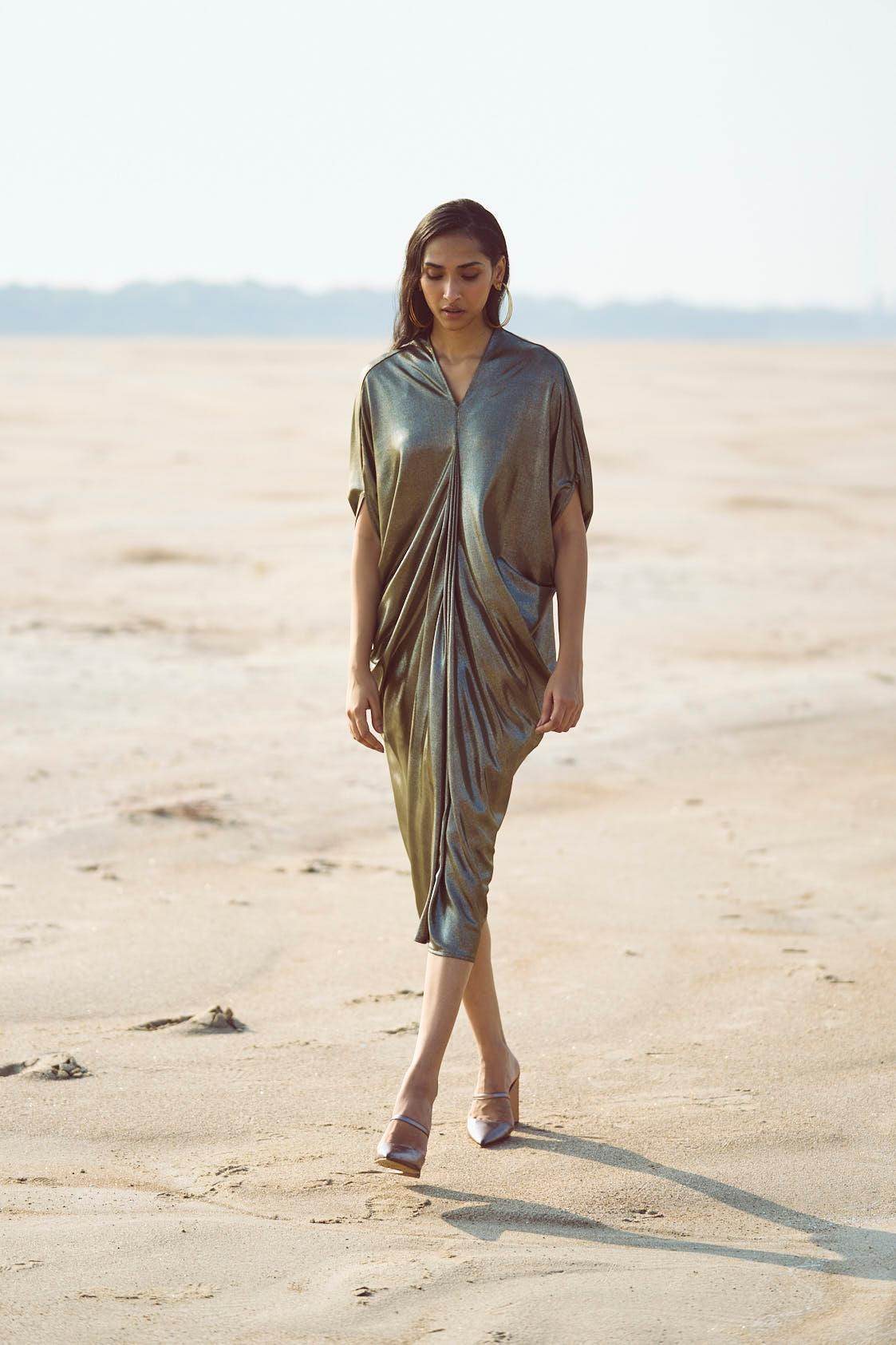 DRAPE COWL KAFTAN - dash and dot
