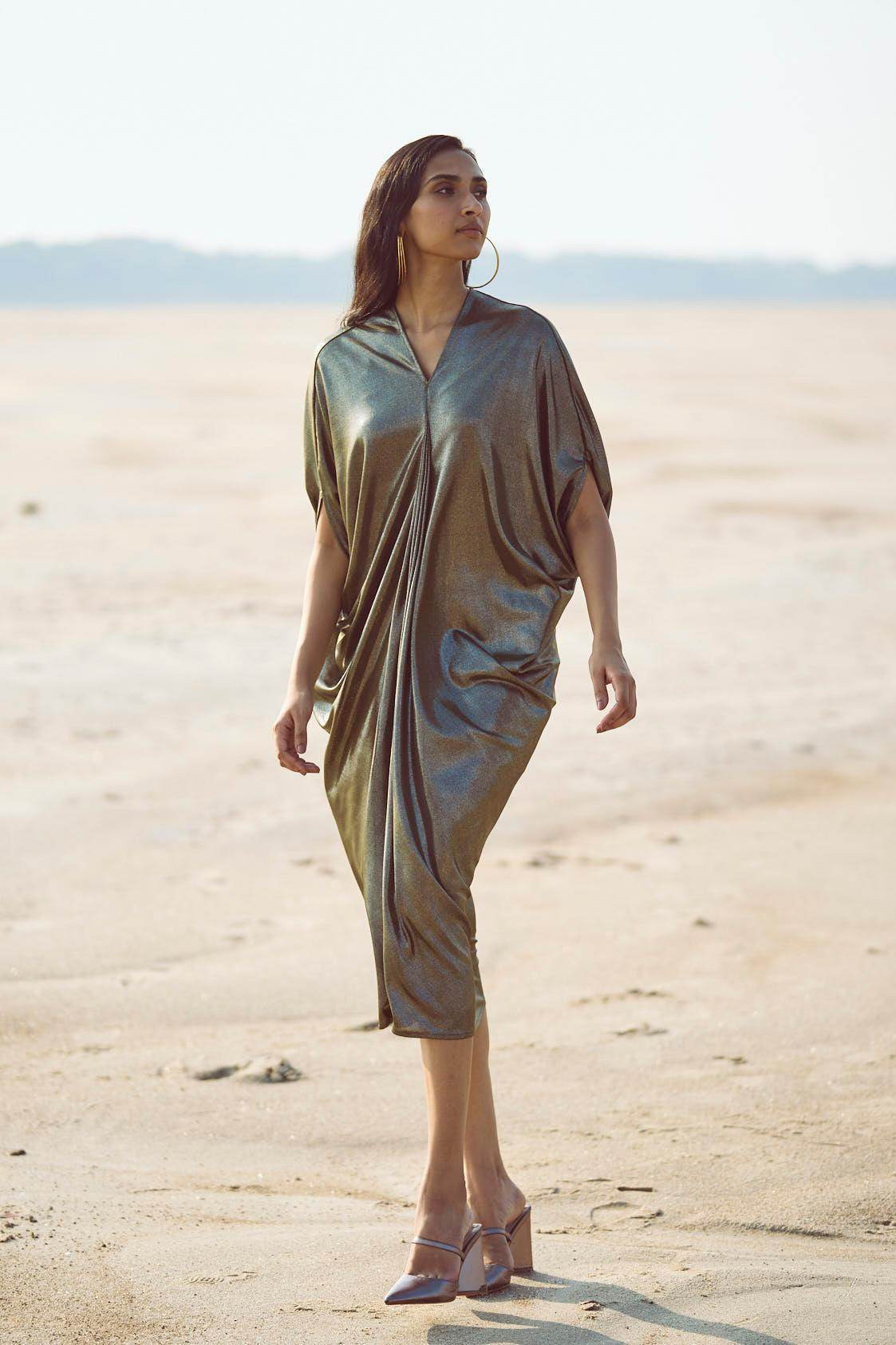 DRAPE COWL KAFTAN - dash and dot
