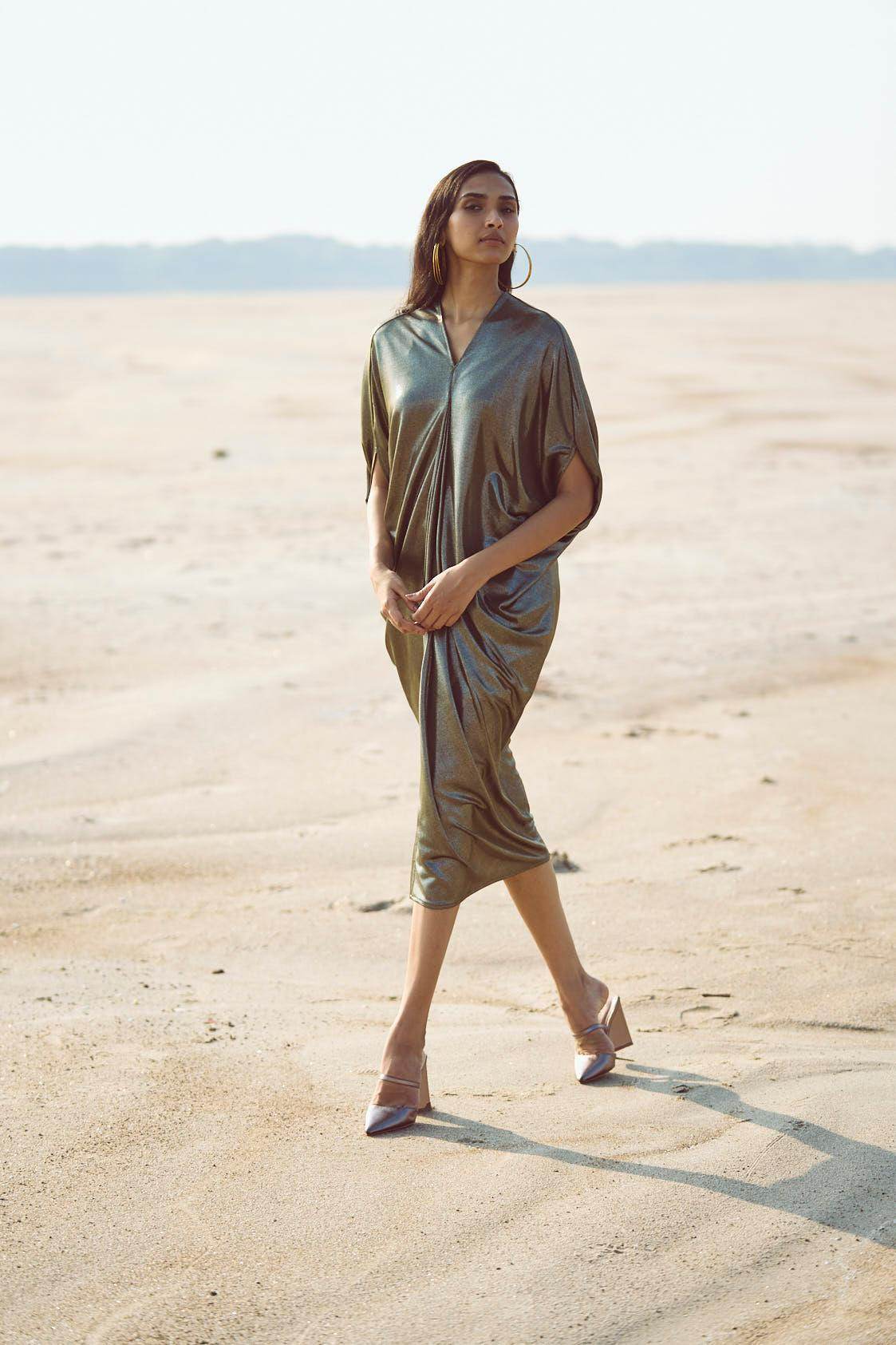 DRAPE COWL KAFTAN - dash and dot