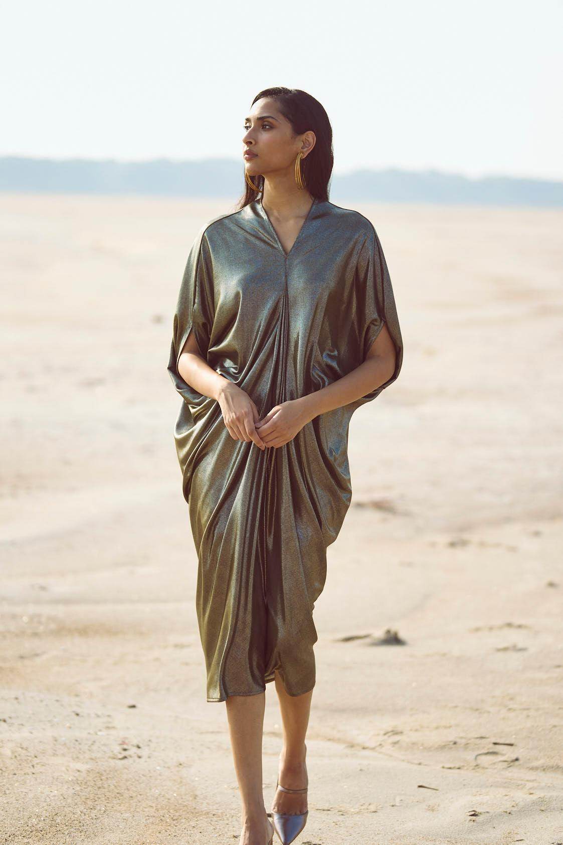 DRAPE COWL KAFTAN - dash and dot