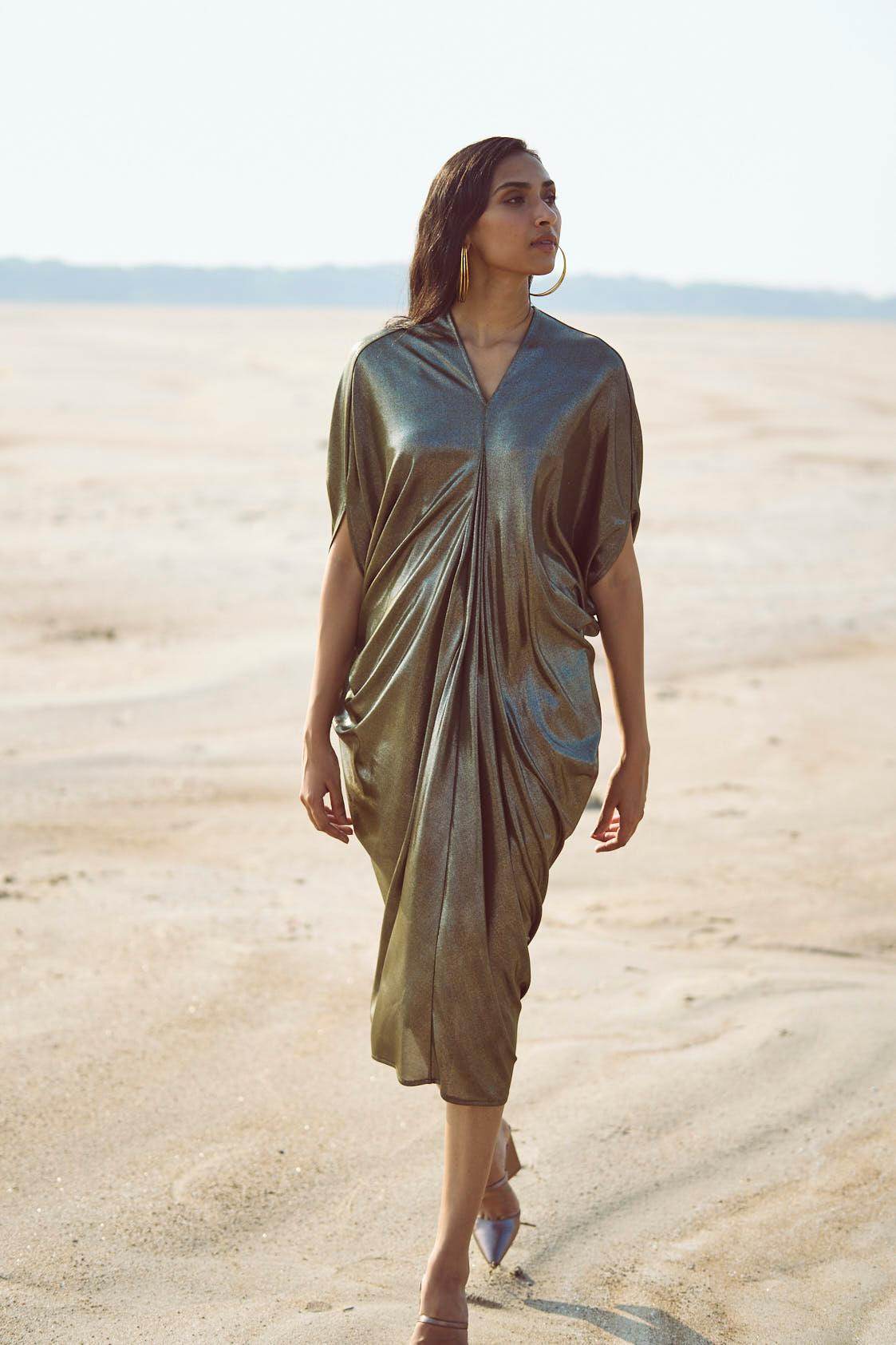 DRAPE COWL KAFTAN - dash and dot