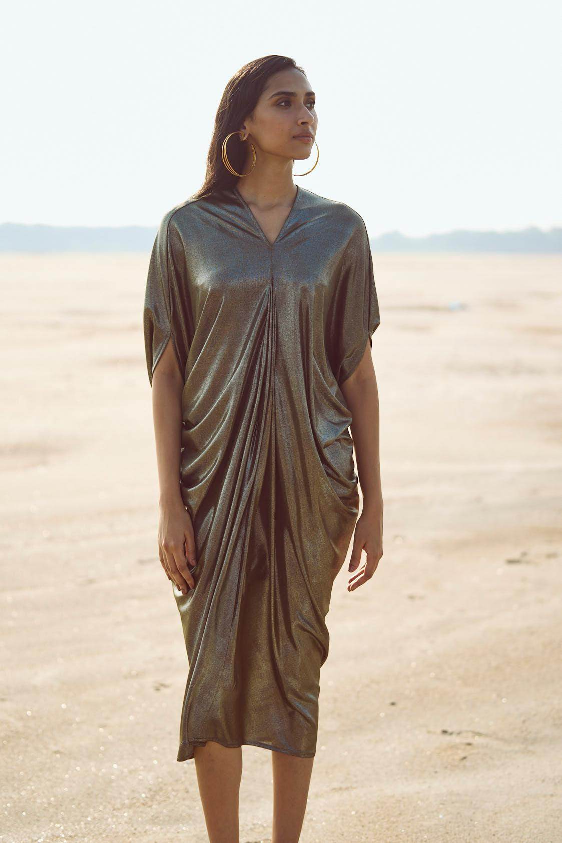 DRAPE COWL KAFTAN - dash and dot