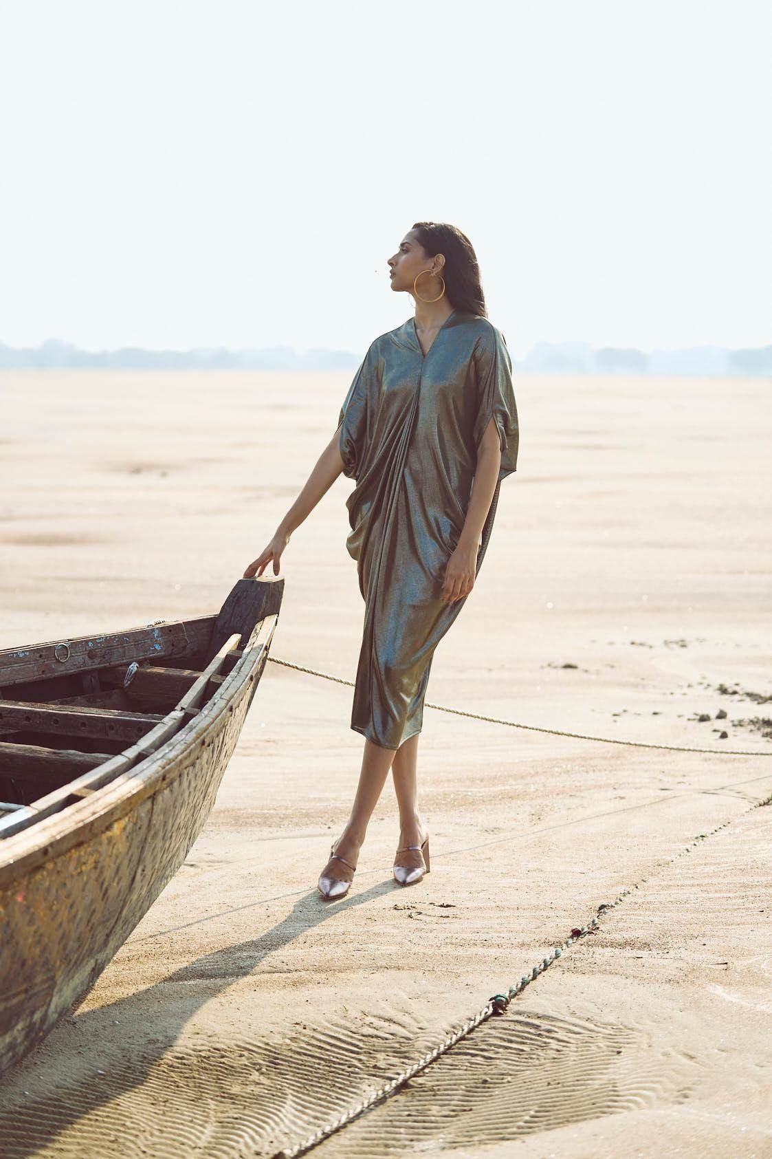 DRAPE COWL KAFTAN - dash and dot