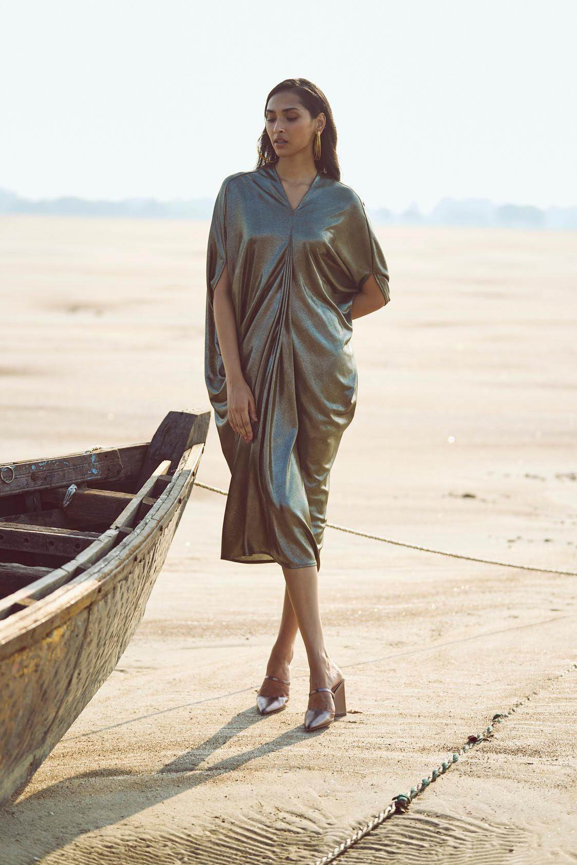 DRAPE COWL KAFTAN - dash and dot
