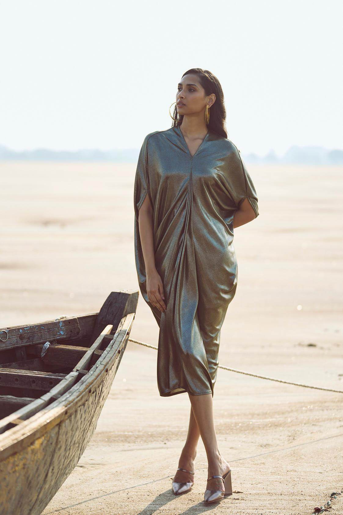 DRAPE COWL KAFTAN - dash and dot