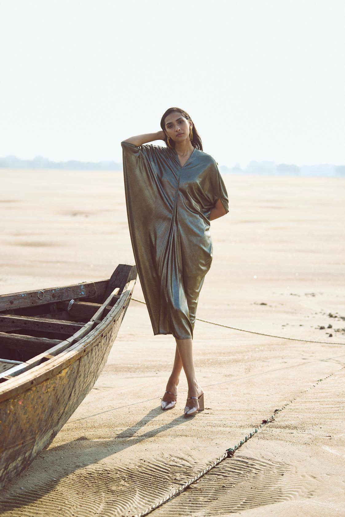 DRAPE COWL KAFTAN - dash and dot