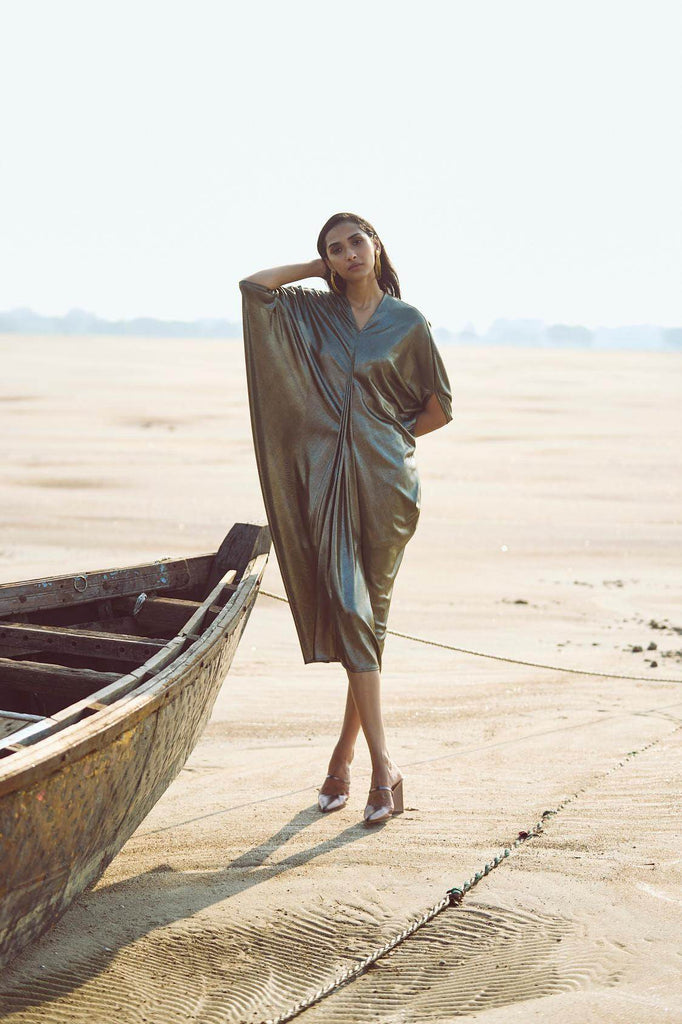 DRAPE COWL KAFTAN - dash and dot dash and dot