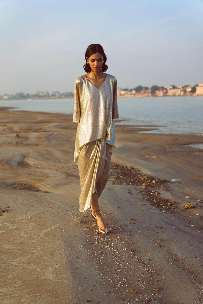 SHIMMER WRAP SKIRT - dash and dot dash and dot