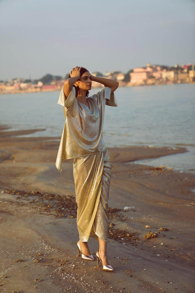 SHIMMER WRAP SKIRT SET - dash and dot dash and dot